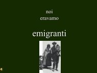 Noi eravamo emigranti - Pereto