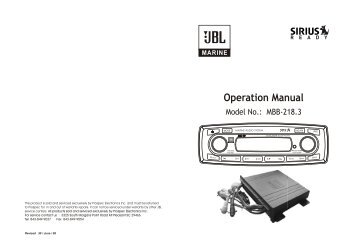 Operation Manual - Prospec Electronics