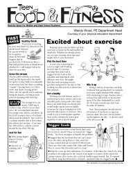 36Teen Food & Fitness April 2013.pdf - Pioneer Middle School