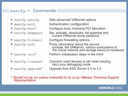 Command Line Interface Tips and Tricks for VMware ESX Server 2 ...