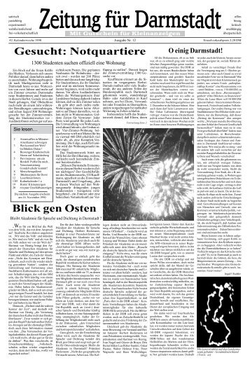 Gesucht: Notquartiere Blick gen Osten - Zfd-online.net