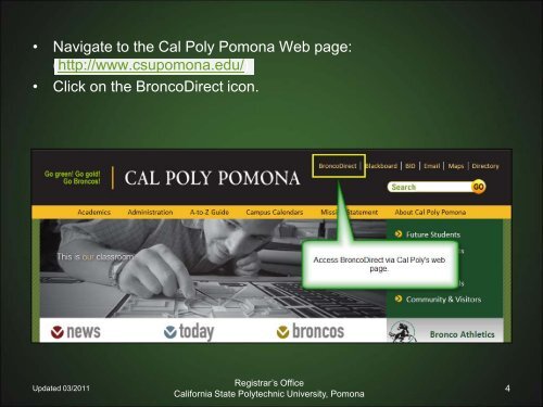 Degree Progress Report User Guide for ... - Cal Poly Pomona