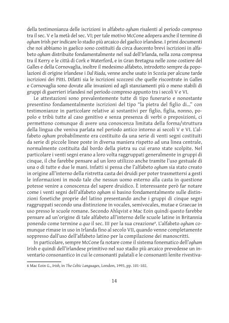 Introduzione alla storia della  lingua gaelica Anna ... - OpenstarTs