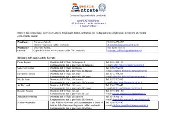 Documenti Agenzia delle Entrate - Direzione regionale Lombardia ...