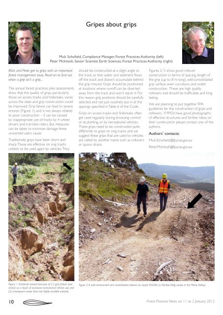 FPN vol 11 no 2 January 2012 - The Forest Practices Authority