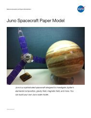 Juno Spacecraft Paper Model - New Frontiers - NASA