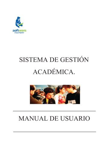 MANUAL DE USUARIO SISTEMA DE GESTIÓN ACADÉMICA.