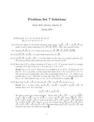 Problem Set 7 Solutions