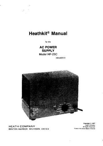 Heathkit HP-23C ac power supply - Italy