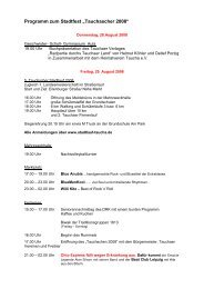 Programm zum Tauchscher 2008