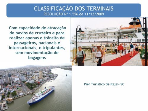 navios de cruzeiro - Antaq