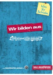 Konfliktlösung in der Ausbildung - Handwerks-Power