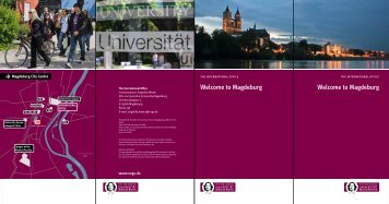 Welcome to Magdeburg Welcome to Magdeburg