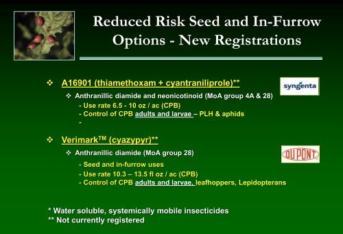 Management of potato insect pests with in-furrow and seed-applied ...