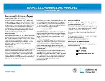 Baltimore County Deferred Compensation Plan - For Financial ...