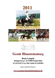 2011 Gestüt Hämelschenburg Beate Langels - Trakehner Gestüt ...