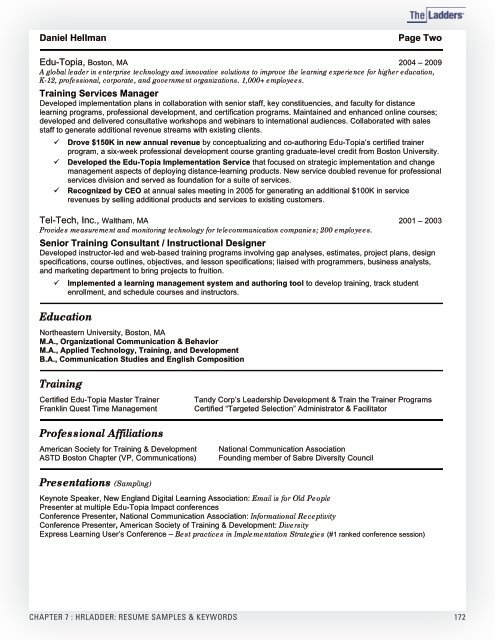 Professional Resume Advice and Sample ... - Career Services