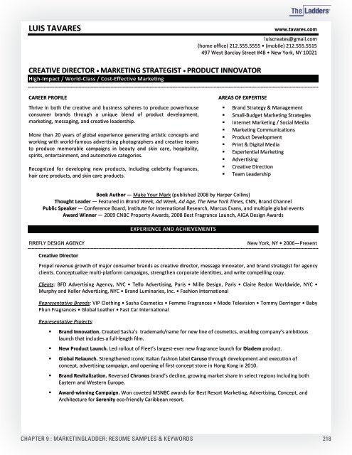 Professional Resume Advice and Sample ... - Career Services