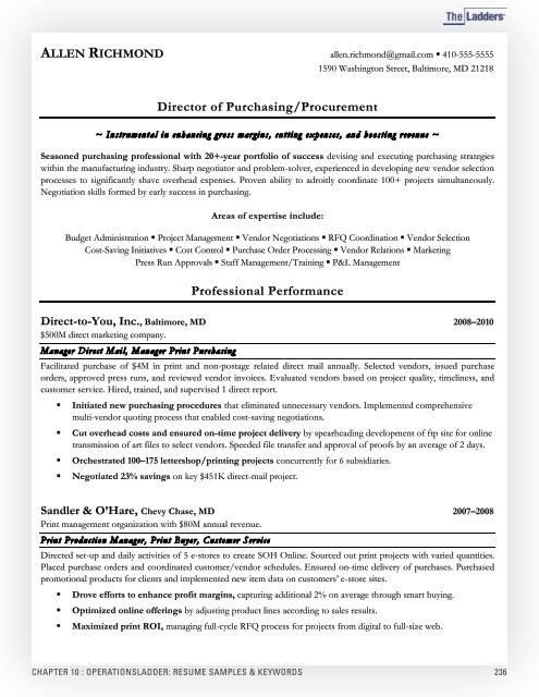 Professional Resume Advice and Sample ... - Career Services