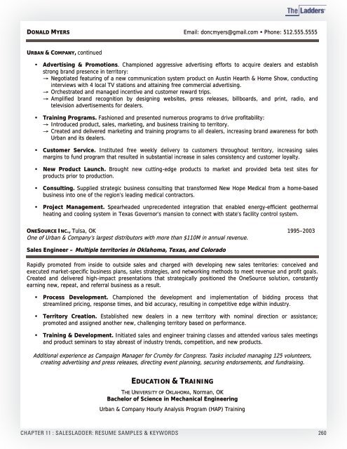 Professional Resume Advice and Sample ... - Career Services