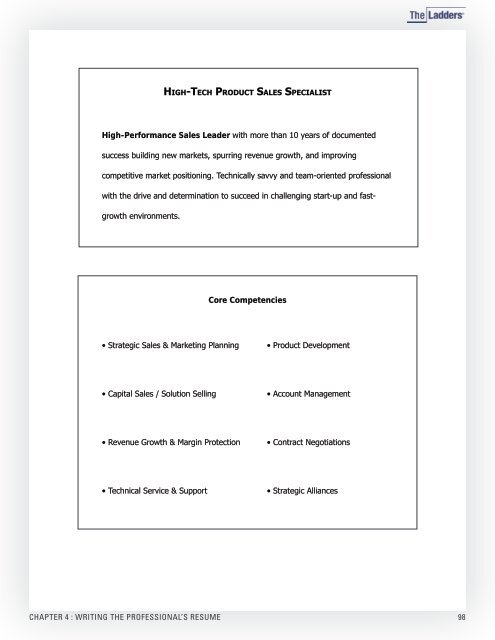 Professional Resume Advice and Sample ... - Career Services