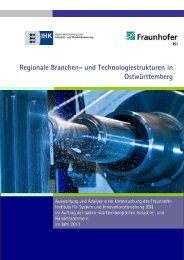 Regionale Branchen- und Technologiestrukturen in Ostwürttemberg