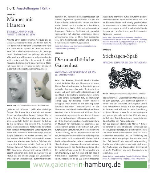 22. April 2006 um 19.30 Uhr Lecture-Konzert - Das Magazin für ...