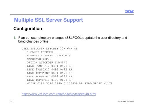 z/VM SSL Server Update - z/VM - IBM