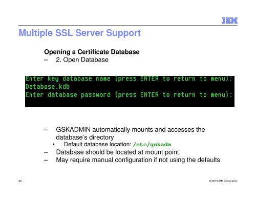 z/VM SSL Server Update - z/VM - IBM
