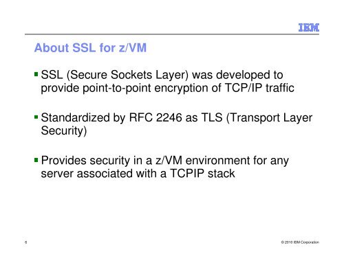 z/VM SSL Server Update - z/VM - IBM