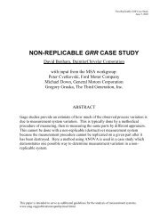 NON-REPLICABLE GRR CASE STUDY - Auto-consulting.org