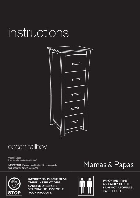 Mamas and papas tallboy hotsell