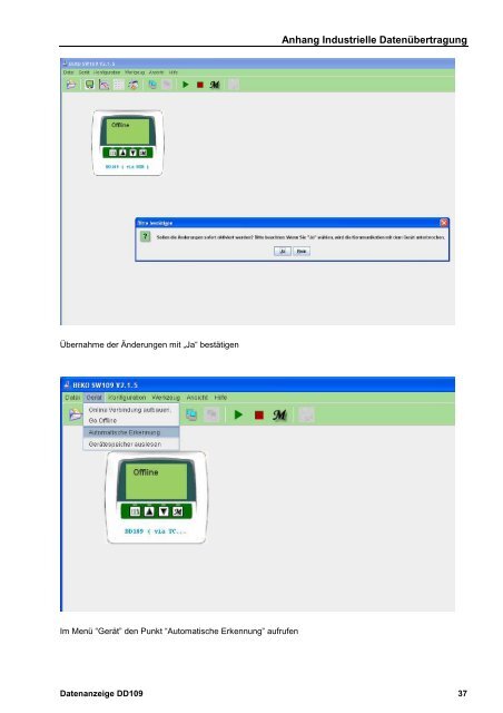 Installations- und Betriebsanleitung Datenanzeige DD 109 Optionen ...