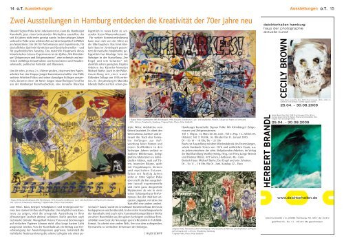 Hamburger - Das Magazin für Kunst, Architektur und Design