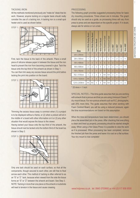 Product Catalogue - Hot Press