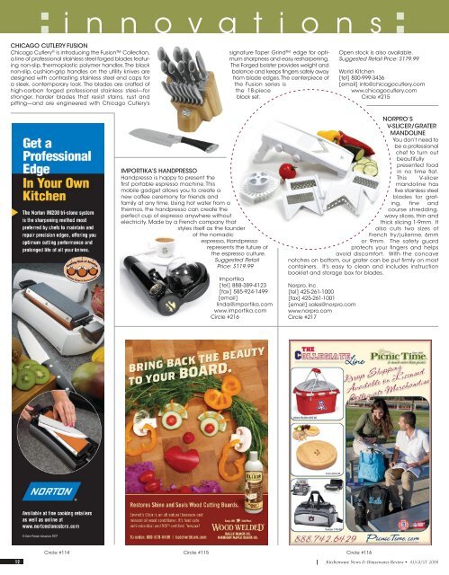 KITCHENWARE NEWS - Oser Communications Group