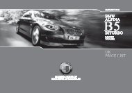 UK PRICE LIST - bmw alpina