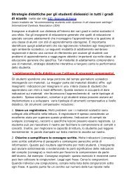 Strategie didattiche per gli studenti dislessici in ... - maestrantonella.it