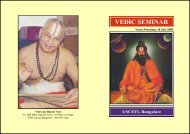 VEDIC SEMINAR - Vedavyasa Bharati