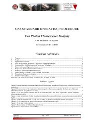 CNS STANDARD OPERATING PROCEDURE Two Photon ...