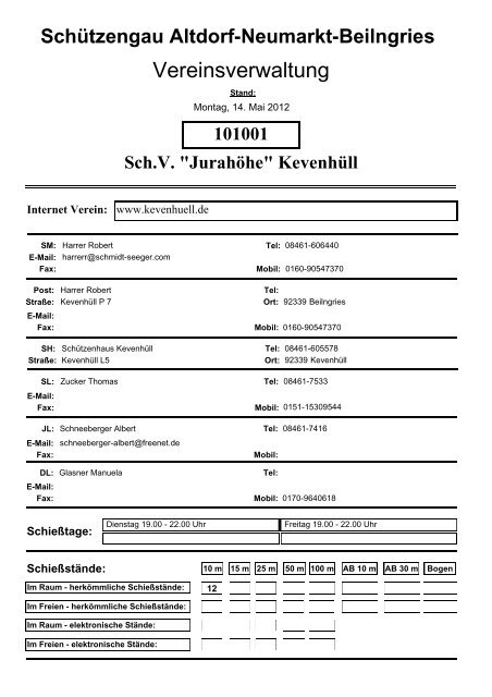 Schützengau Altdorf-Neumarkt-Beilngries - Gau ANB