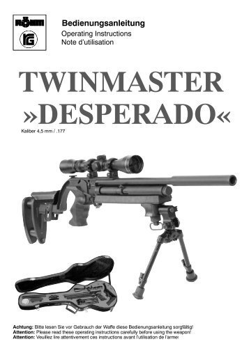 TWINMASTER Â»DESPERADOÂ« - Airguns of Arizona