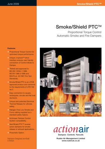 Smoke/Shield PTC™ Damper - Actionair