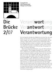 Die Brücke 2/07 Verantwortung Verantwortung Verantwortung