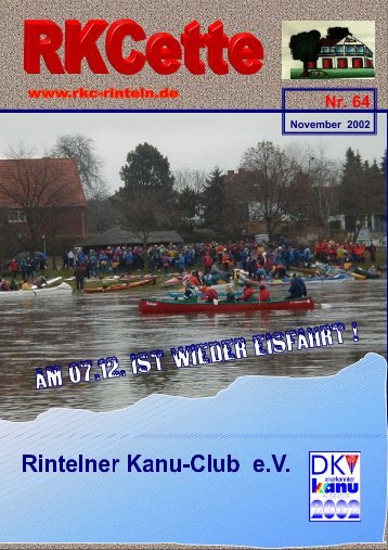 RKCette Nr. 64 (November 2002) - Rintelner Kanu-Club e.V.