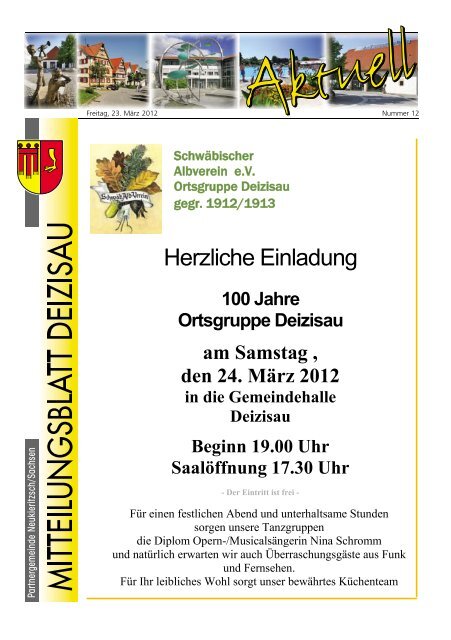 Gemeindemitteilungsblatt vom 23.03.2012 ...