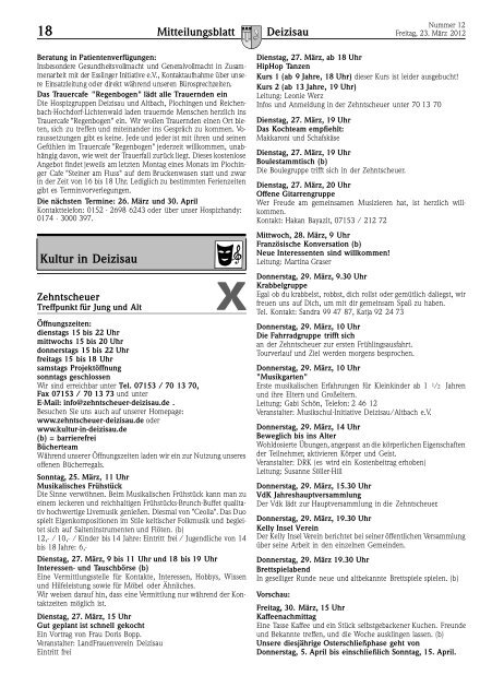 Gemeindemitteilungsblatt vom 23.03.2012 ...