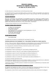 Conseil municipal du 29 janvier 2013 - Villenave d'Ornon
