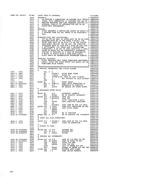Program Logic Manual - All about the IBM 1130 Computing System