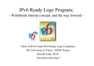 IPv6 Ready Logo Program;